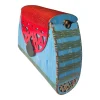 BOLSO AMIGA AZUL CON TAPA ROJA - Imagen 4